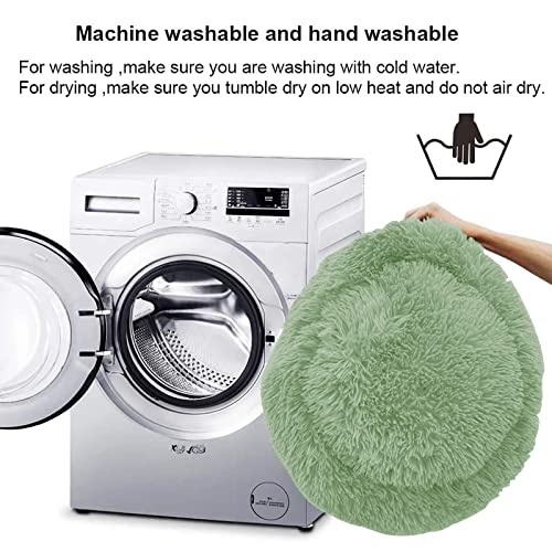 Awolf Cat Beds For Indoor Cats, 20 Inch Fluffy Calming Washable Cat Bed For Small Medium Large Cat & Dog, Self Warming Donut Faux Fur Cat Bed With Slip-Resistant Bottom #TOP2