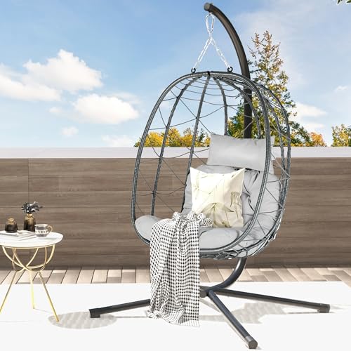 DWVO Egg Hanging Chair With Stand