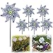 Repellente per Uccelli Girandole,6 Pezzi Mulino a Vento Riflettente,Decorazione da Giardino Repellente Uccelli,Girandole per Spaventapasseri,Protect Giardino Frutteto House Fattoria