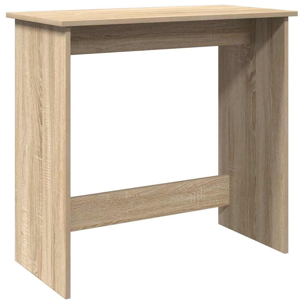 Biurko dąb Sonoma 80 x 40 x 75 cm, stół roboczy z materiału drewnopochodnego o gładkiej powierzchni, łatwe w utrzymaniu i wszechstronne zastosowanie, do gabinetu, sypialni, salonu