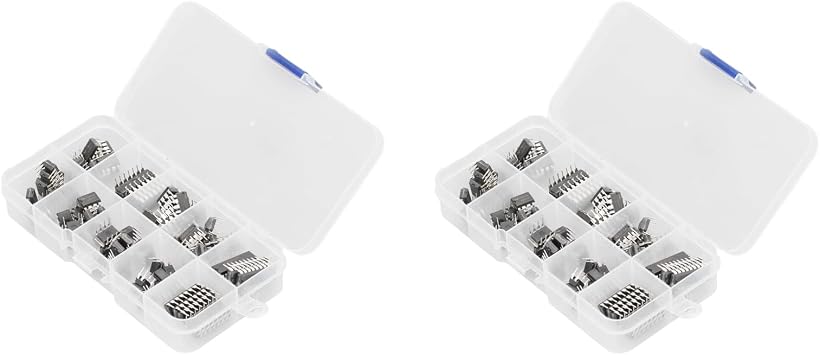 Hilitand 170Pcs IC Assortment Kit Integrated Circuit Chip 10 Specifications Integrated Circuit IC Chips with Storage Box for Home Circuit Work