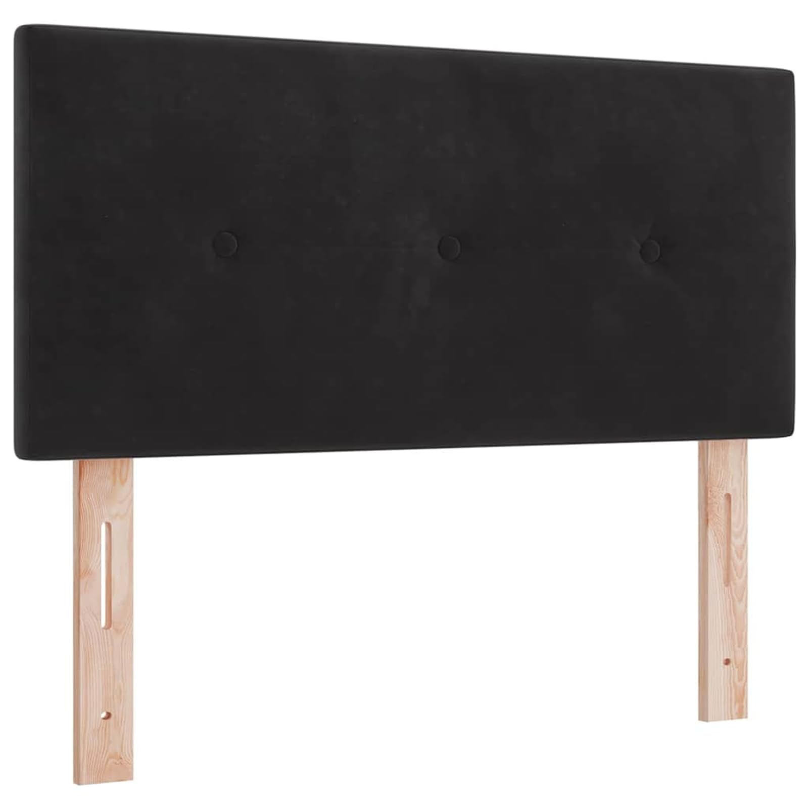 ATOMSTACK MAKER Cama con somier de 90 x 200 cm con iluminación RGB, cabecero ajustable (2 alturas), tapizado en negro aterciopelado, incluye colchón de muelles ensacados y cubrecolchón – Cama