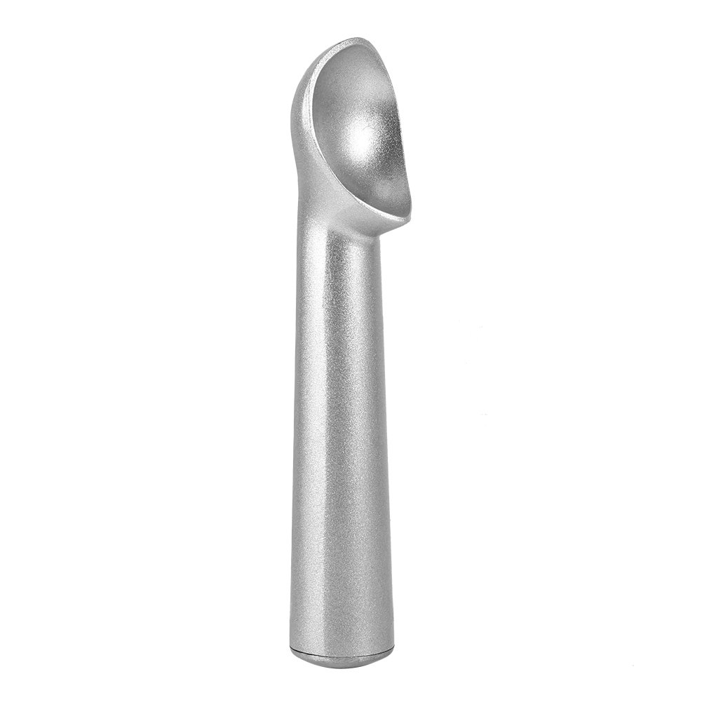 KIMISS Cuchara para Helado, Cuchara para Helado Antiadherente de Metal Portátil Cuchara para Helado Cuchara de Aluminio Herramienta de Cocina (SILVER)
