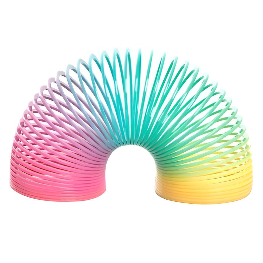 Image of SNKM Magic Spring Ring Fun Activity Gaming Toy for Kids Boys Girts | Gaming Toys Rainbow Spring Ring (Multicolour, Pack of 1)