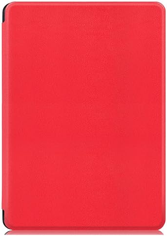 eBook Case Compatible with Kobo Aura H2O Edition 2 N867 6.8 Inch eReader Slim PU Leather Protective Cover with Auto Sleep/Wake Feature e-Reader ShellRed