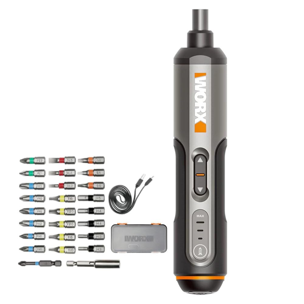 WX240 4V USB Mini śrubokręt Bezprzewodowy elektryczny Hosehold DIY Narzędzie Uchwyt z 26 sztuk bitów,Wkrętarki elektryczne