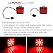 iJDMTOY 35-035-Smoked Dark Smoke Lens Tail/Brake Light Compatible With Truck SUV Trailer Class 3/4/5 2-Inch Towing Hitch Receiver, Powered by 15 Super Bright Red LED Bulbs