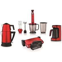 Sch&auml;fer Kea Electro Mega Home Appliances 4Lu Kitchen Set Red