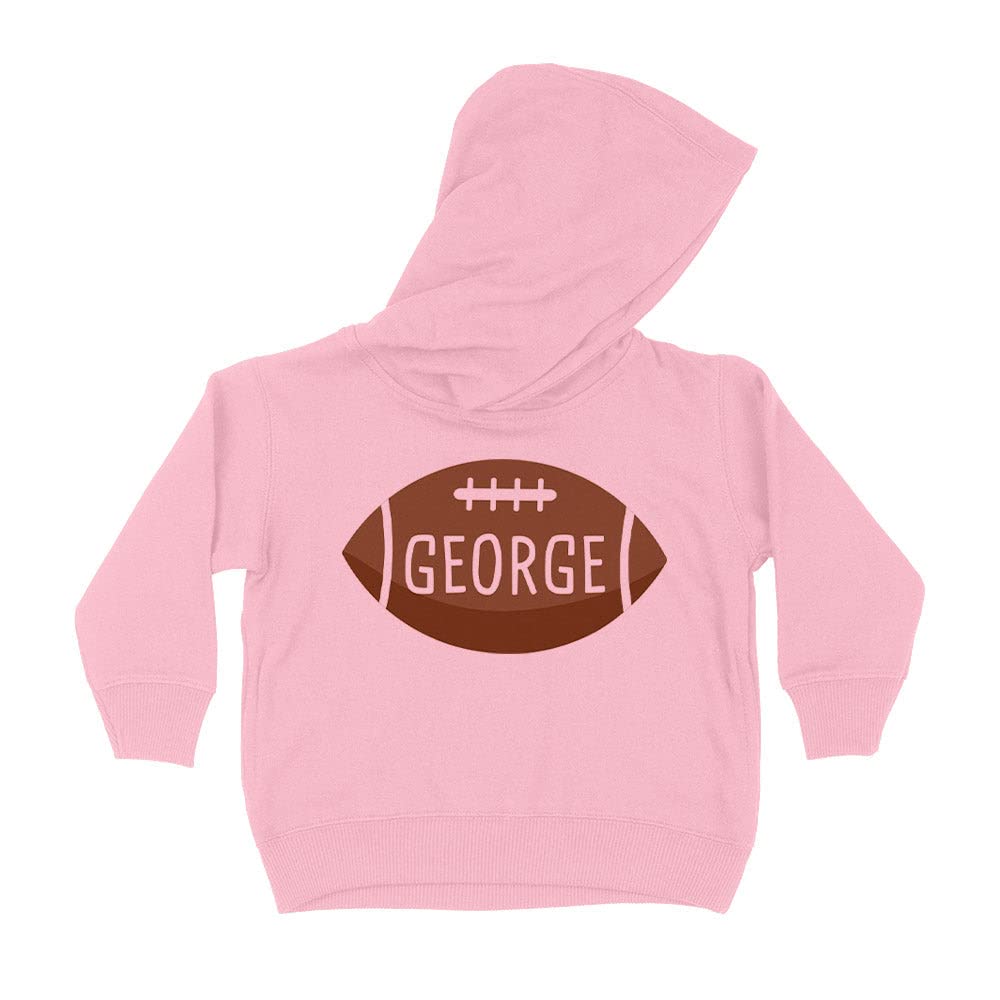 Football George Kids Hoodie Sweatshirt Toddler 4T Light Pink