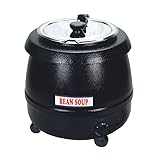  Astro Soupière Électrique 10 L, Noir, Température Réglable 30-95°C, 400W