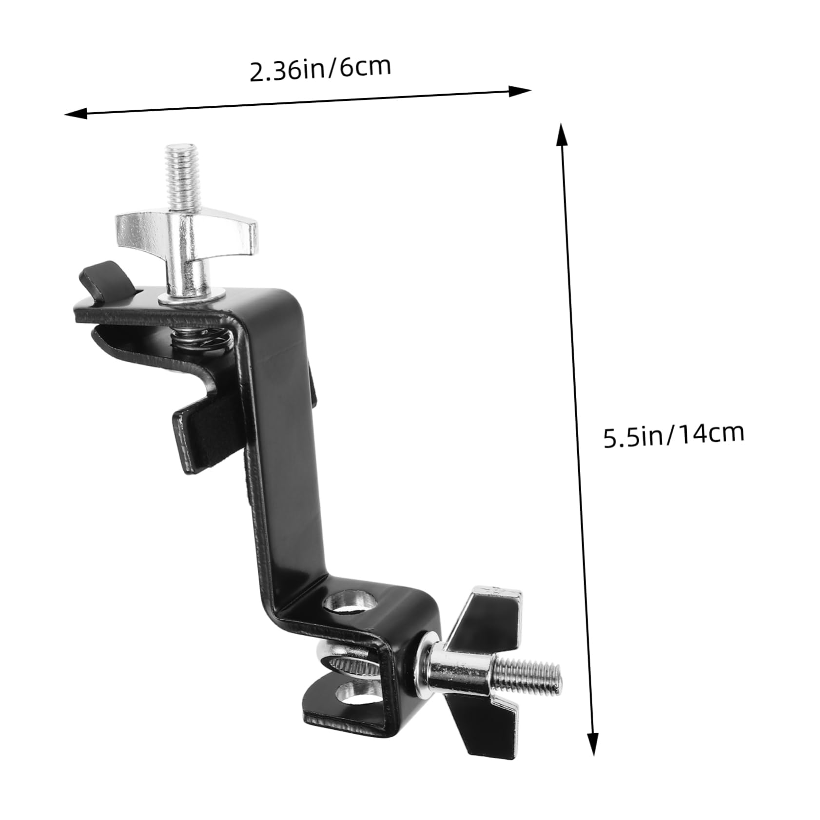 VICASKY Adjustable Cowbell Holder Clamp Extension Clip Drum Mount for Giant Cowbells