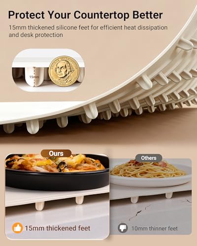 Plateau chauffant électrique pour buffet de fête avec 6 minuteries intégrées - 6