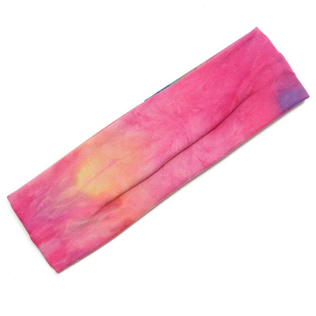 Diademas elásticas de moda para entrenamiento: 6 diademas coloridas de algodón para yoga