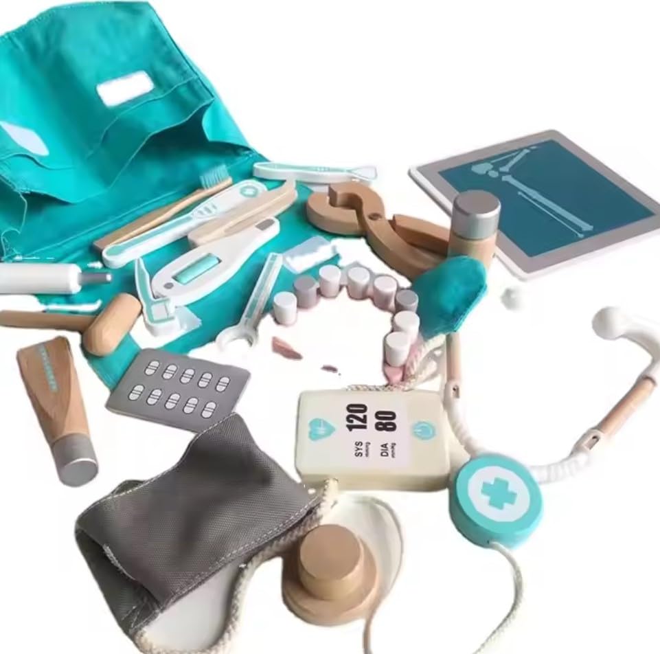 Image of Doctor On Call Play Set - 19-Piece Medical Kit for Kids with Realistic Instruments | Ideal for Ages 3+ | Encourages Imaginative Play & Learning | Complete Doctor Kit for Boys & Girls, Dr kit