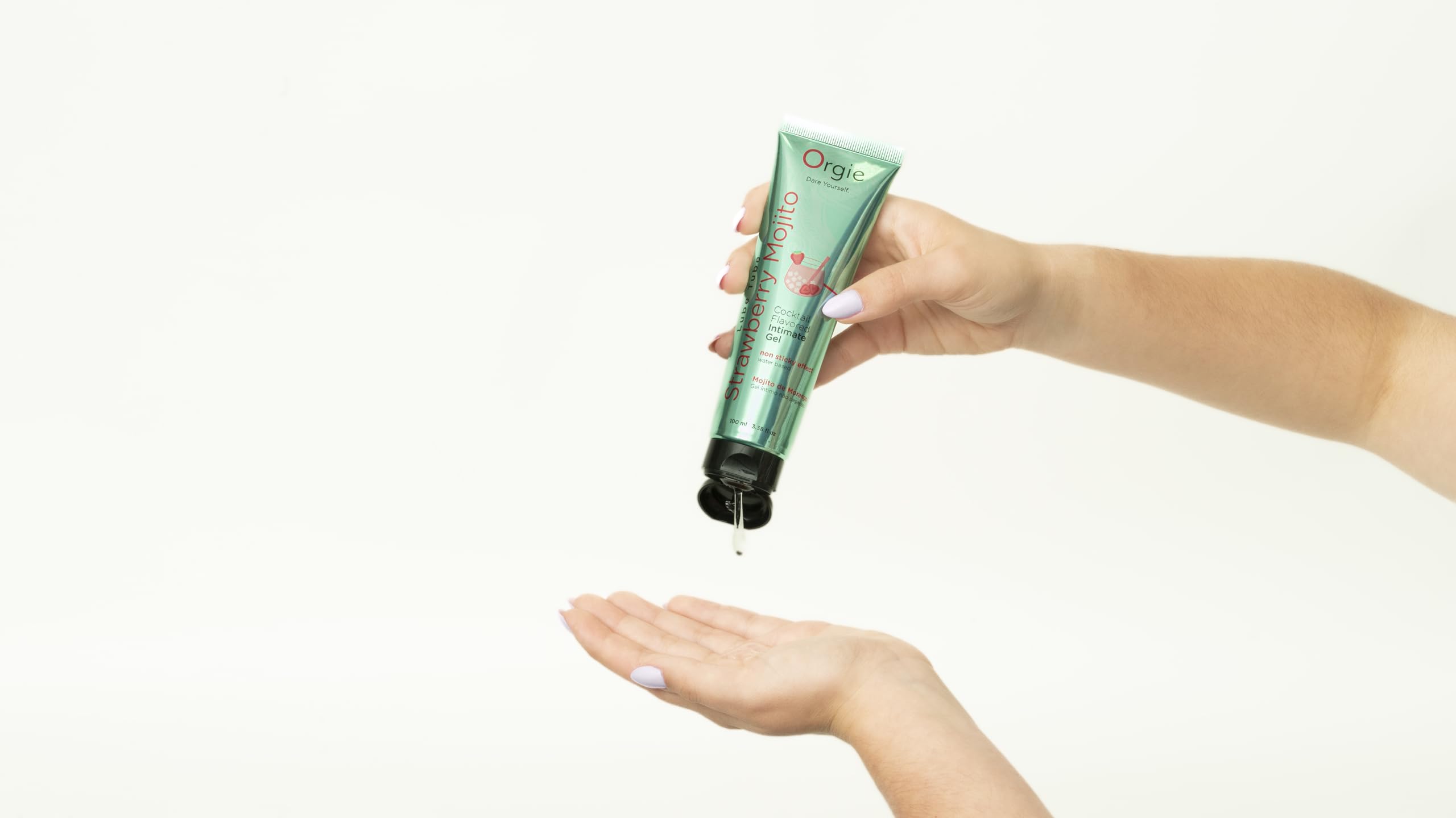 Gel Íntimo Besable con Sabor a Strawberry Mojito – Lube Tube Cocktail | Lubricante Tropical a Base de Agua, Sin Alcohol, Textura Sedosa y No Pegajosa | Lubricación Duradera | 100ml