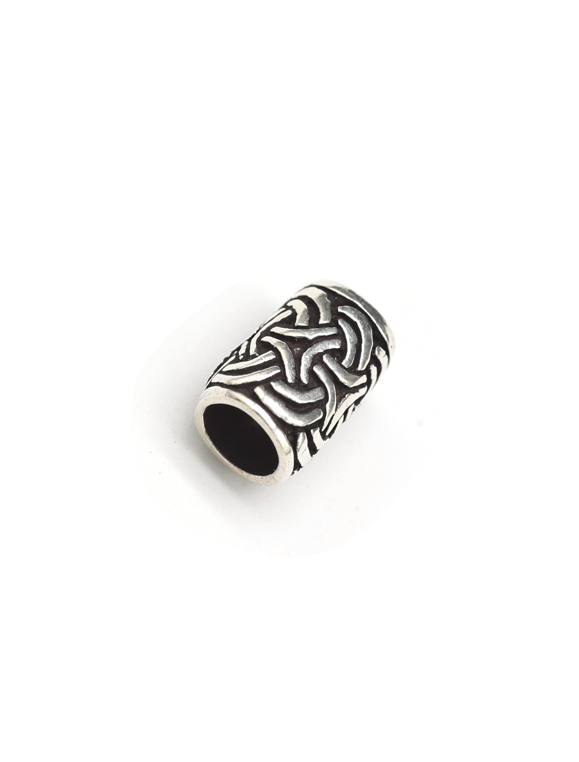 Keltische Bartperle 925 Silber Bartschmuck Keltischerknoten Wikinger Haarschmuck Perle Herren Damen Haarperle Sterlingsilber Schmuck