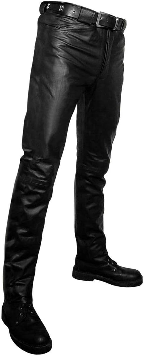 Koza Leathers Men's Leather Pant Trouser Genuine Lambskin Real Leather Casual Pant PM08