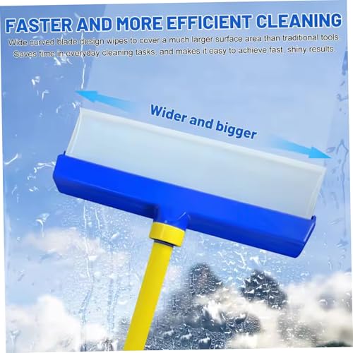 Raclette à vitres silicone 30cm brosse microfibre carrelage