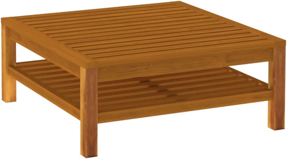 vidaXL Patio Lounge Set 4 Piece, Patio Furniture Set for Outdoor Garden, Sectional Sofa with Cushions, Corner Sofa, Retro Style, Solid Wood Acacia