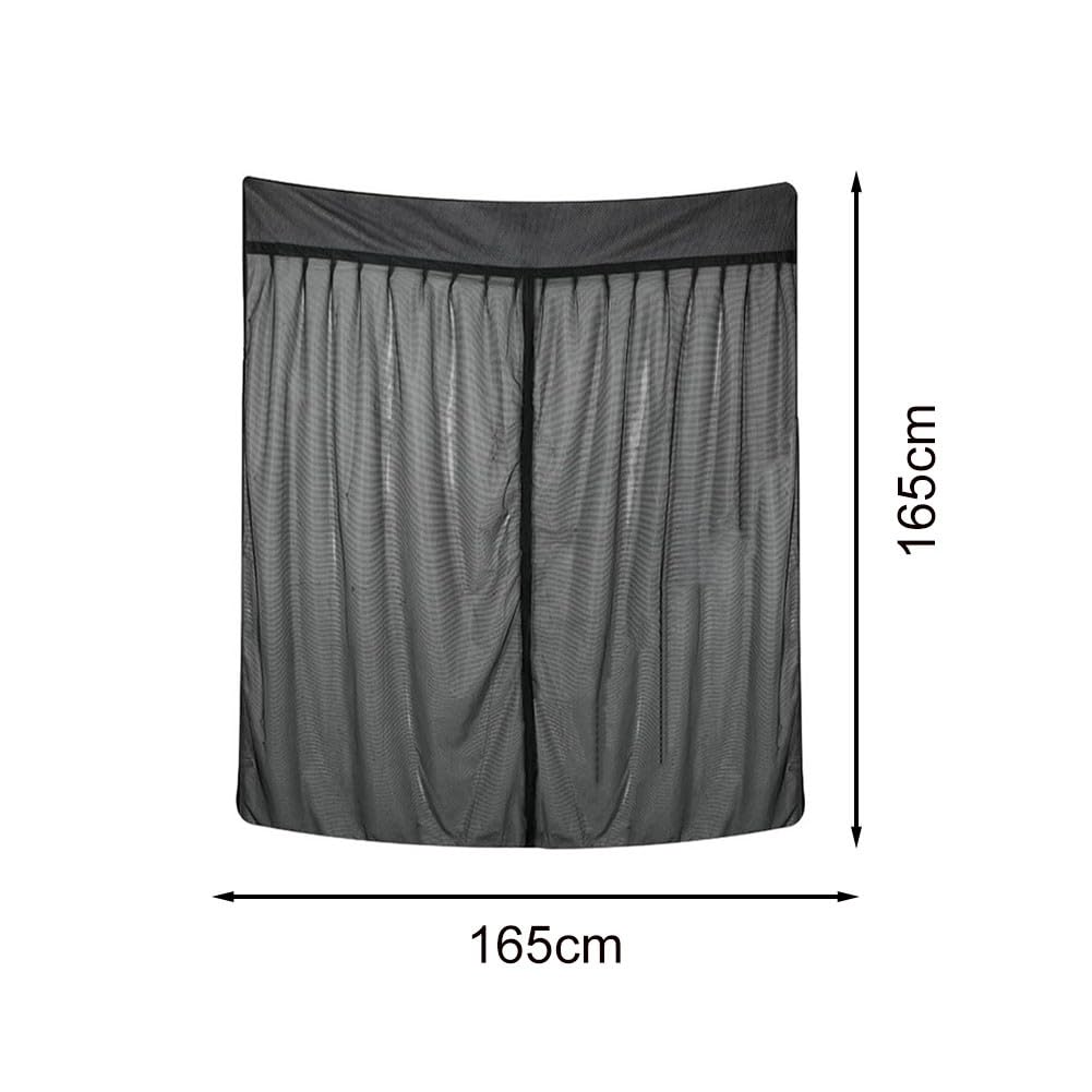 Cortinas de malla transpirable para puerta de caravana con tela Oxford 420D