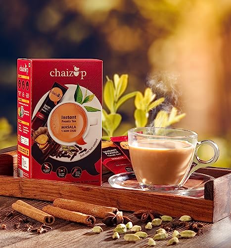 Image of Chaizup Premium 1 Min Instant Masala Tea Premix - 30 Sachets | Masala Flavours | 30 Servings | 420g (Pack of 3)