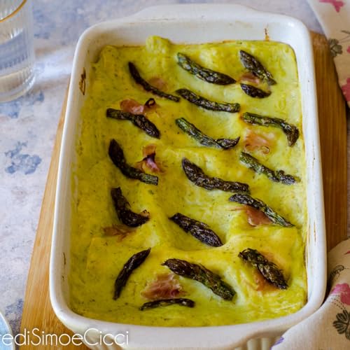 Lasagna asparagi e prosciutto di Praga