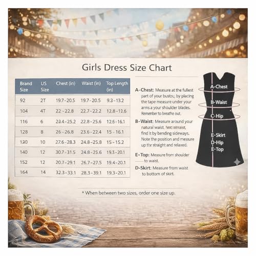 Vestido Dirndl alemán para niña talla 4 miniatura 2