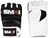 SMAI MMA Grappling Gloves - UFC Mixed Martial Arts Training, Cardio and Boxing Gloves, Half Finger Open Palm and Wrist Strap - Adjustable, Cage Fighting Punching Bag Workout