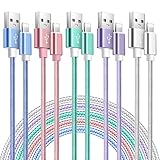 ➤Nylongeflecht: Dieses Ladekabel besteht aus Nylonmaterial, das mehr als 10.000 Steckerabziehvorgängen und 12.000 Biegelebensdauer standhalten kann. Es ist haltbarer und haltbarer als andere Ladekabel.