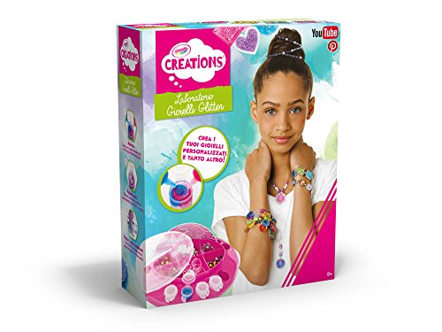CRAYOLA- Laboratorio Gioielli Glitter, Multicolore, Set da 59...