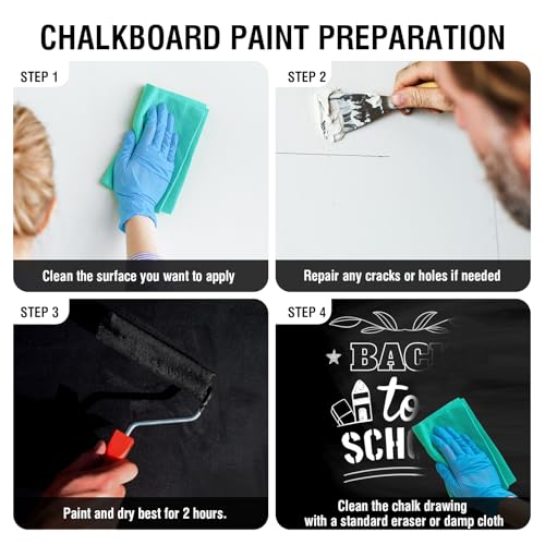 Image of Falling in Art 33.8 Oz Black Chalkboard Paint