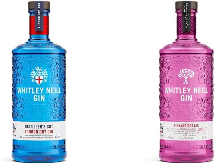 Whitley NeillLondon Dry Distiller's Cut Gin 70cl & Pink Apricot Gin 70cl