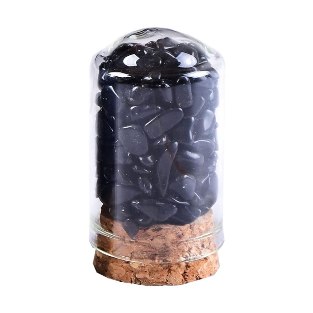 Bouteille en verre cristal naturel obsidienne Youther pour mariage