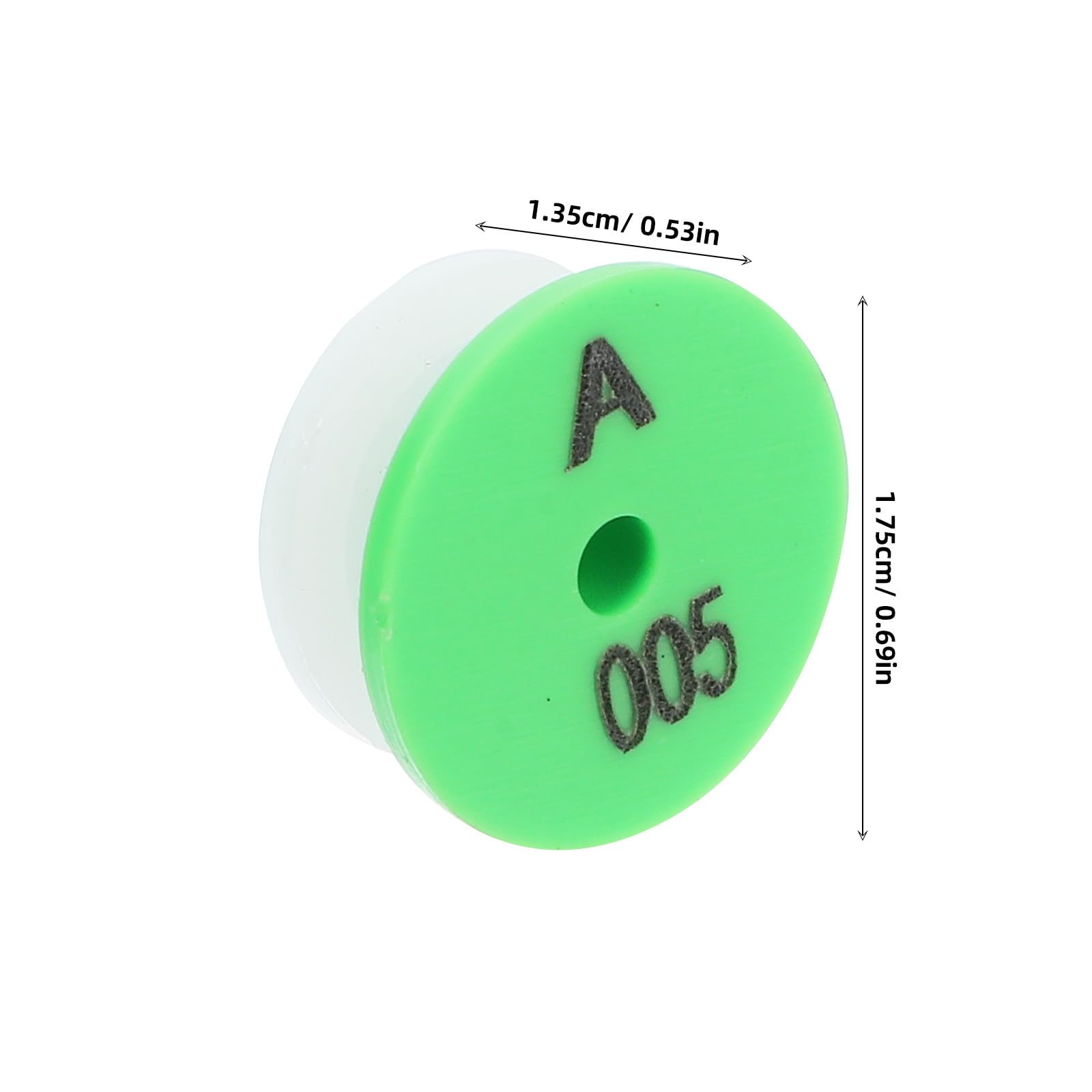 Yardenfun Etichette per Orecchie di Coniglio in Pp Verde 100 Pezzi Facili da per Identificazione e Tracciamento Animali Domestici e Piccoli Animali da Allevamento