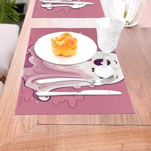Sets de table fantôme flottant lot de 4 protecteurs de table lavables - 5