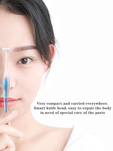 Miniatura 6 de 3 piezas de recortadora manual de afeitar, mini depilación en forma de T para línea de bikini, cejas, rostro y barba de precisión con diseño