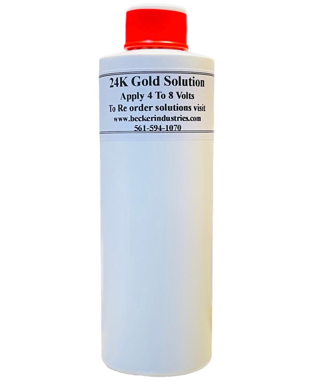 24K Gold Plating Solution, 24K Electroplating Solution, Immersion Plating Gold Solution, 8oz