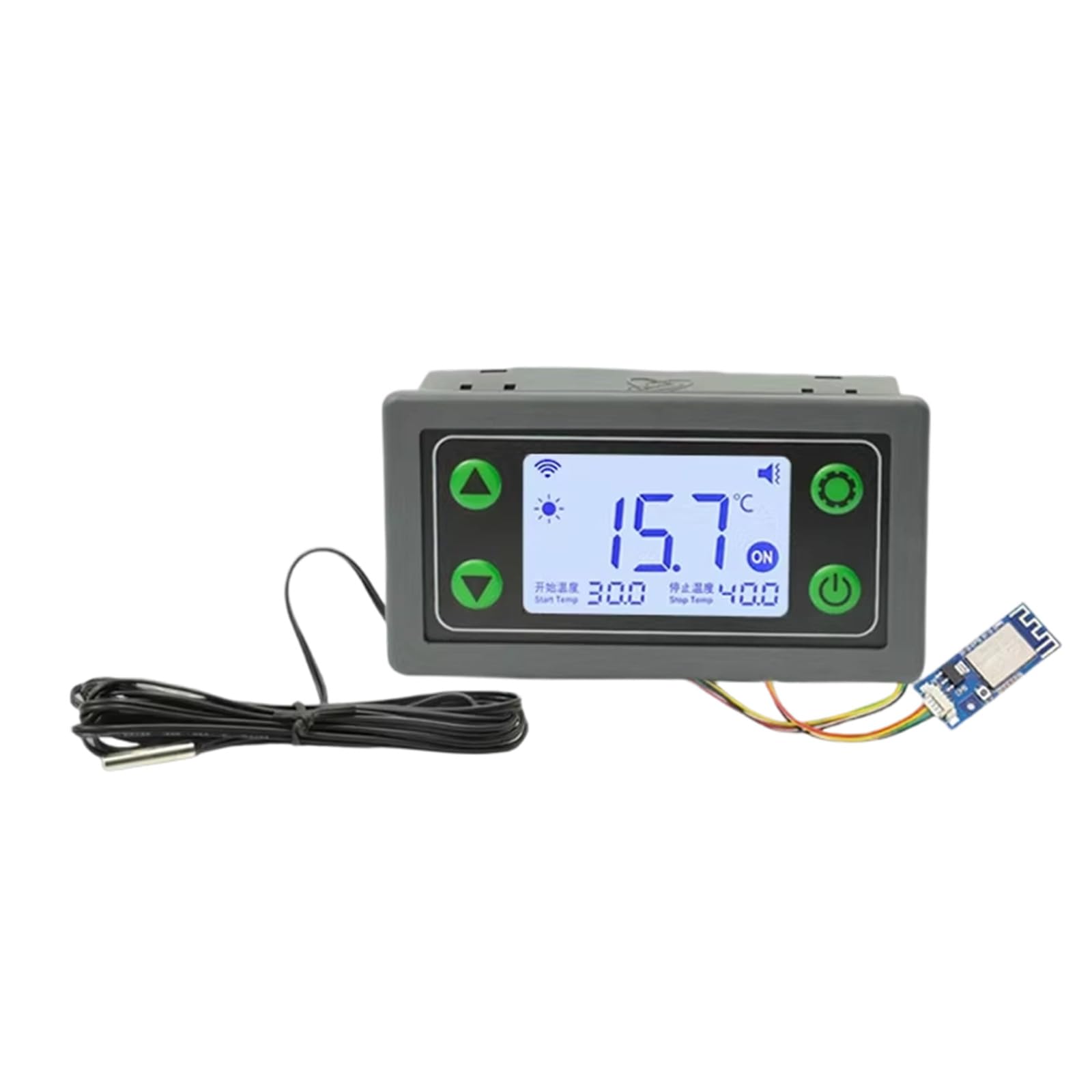 Hsioluted 30A Industrial Temperature Regulator Controller With Mp Heavy Duty Relays And 6-30V Input Waterproof For Harsh Environment Industrial Temperature Regulator