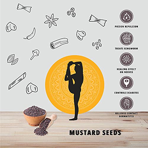 Image of Organature Fresh Natural Mustard Seeds Small 350 Grams | Ava Ginjalu, Sarso, Whole Rai, Sarson k beenj | Whole Mustard Black | Indian Spice, Naturally Processed, Brown Mustard