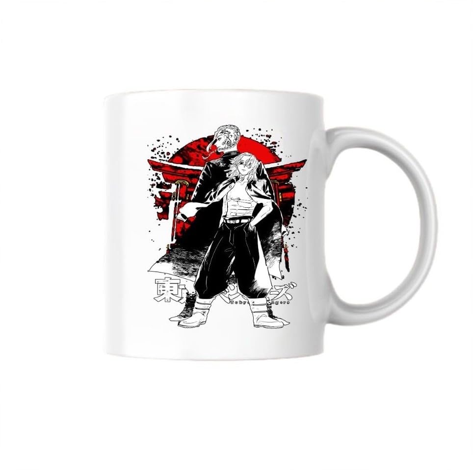 SIGNATURE FACTORY | Tokyo-Revengers | Anime Printed Coffee Mug, White Ceramic Milk Mug Anime Printed, 300 ml for Gifting and Presenting