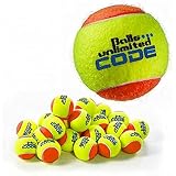 Balls ... unlimited Code Blue Tennisball, Drucklose Trainingsbälle - 60er Beutel - gelb/orange