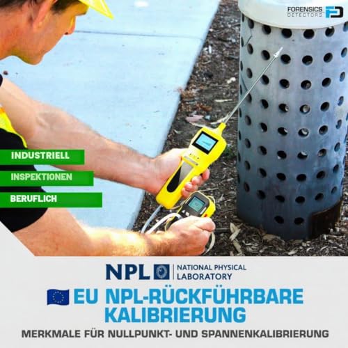 Foto von CO-Analysator + Pumpe | EU-Kalibrierzertifikat | USB-Aufladung | Akustische, Optische und Vibrationsalarme | 0–1000 ppm CO