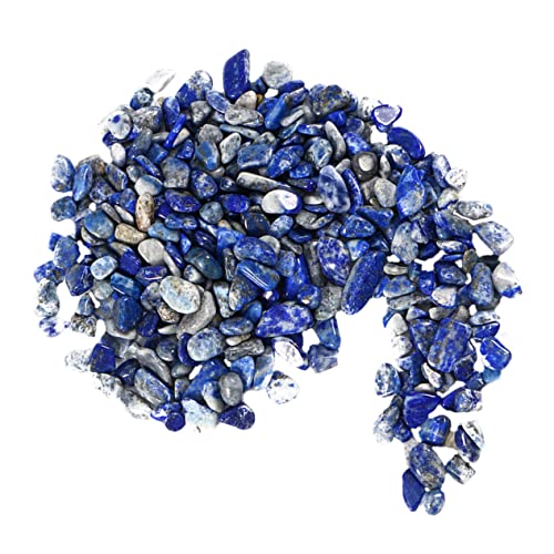 FUNOMOCYA Aquarium Rock Decorations 200g Lapis Gravel Natural Decorative Stones Fish Tank Decor