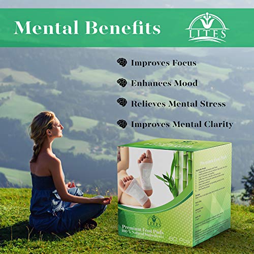 Lites Foot Pads - (60Pcs) Premium Foot Pad, Relieve Stress | Organic & Natural Foot Pad | Sleep Better #TOP3