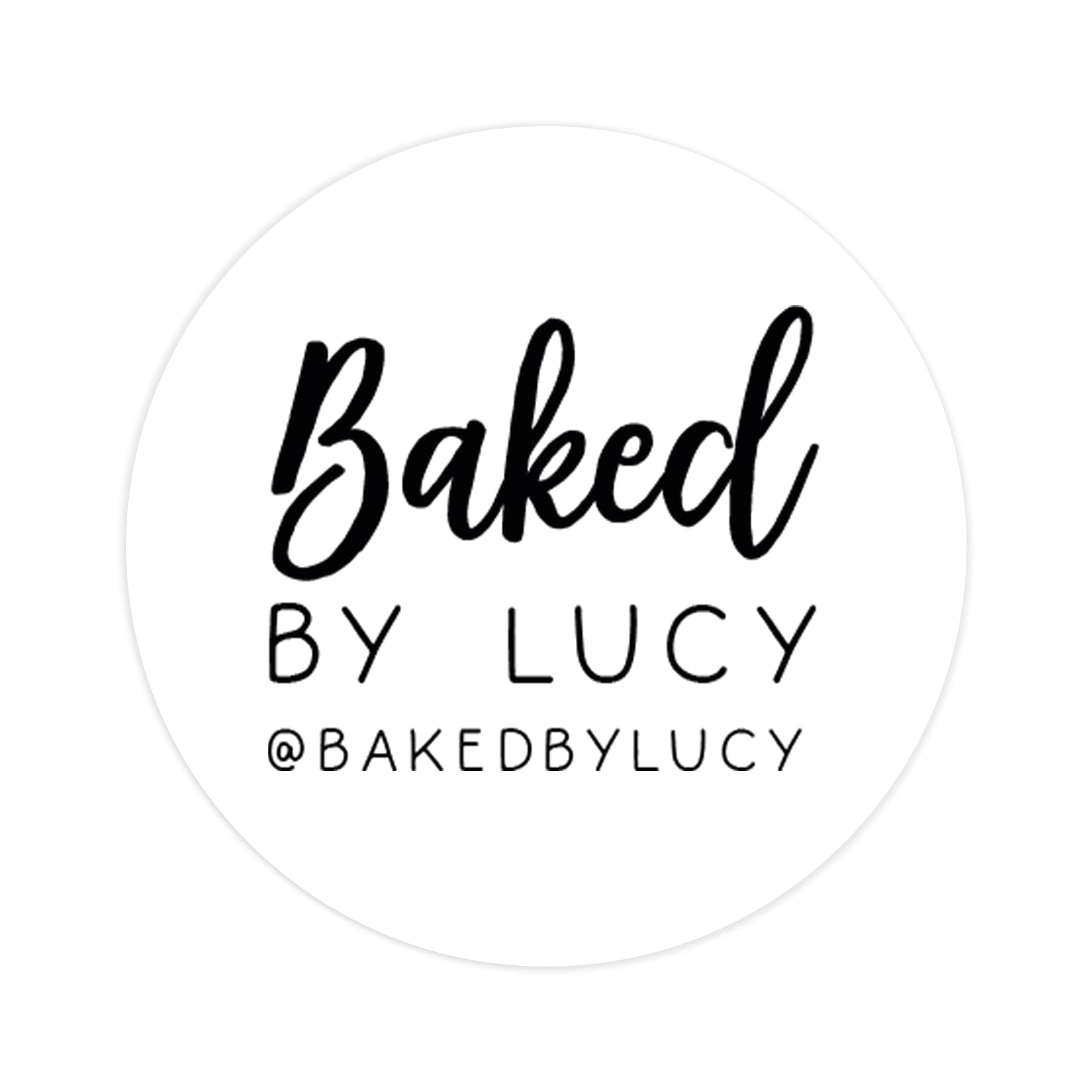 Manta Makes Baked Goods Stickers from The Kitchen of | Baked with Love Personalised Sticker | Bakery Stickers Baking Labels | Made with Love Label (Black on White Sticker)