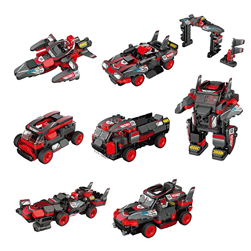 BOTZEES Ferngesteuertes Auto Spielzeug Interaktives RC Spielzeugauto Rennauto für 3 Jahre Kindern 8-in-1-STEM-Auto Cover
