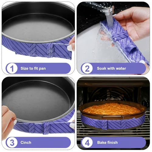 Bandes de cuisson gâteaux absorbantes moule génoise lot de 6 épaisses