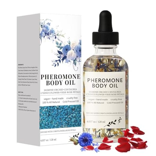 Pheromone Body Oil for Women – With Rose Petal, Sweet Almond Oil | Moisturizes Skin, Confidence & Social Allure | Long-Lasting Fragrance