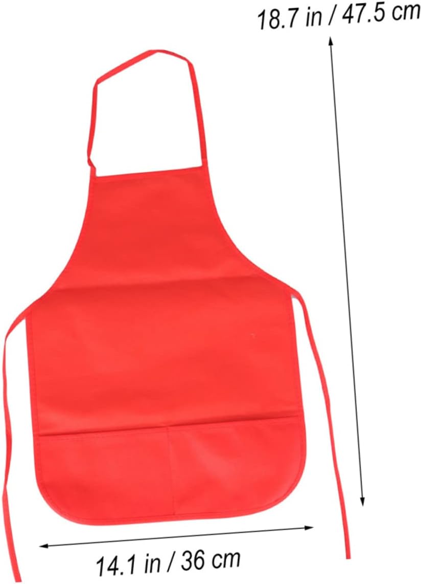 PRETYZOOM Chef Apron Plain Supply Painting Apron Washable Waterproof Play Kit Crafts Supplies Fabric Smocks Mess