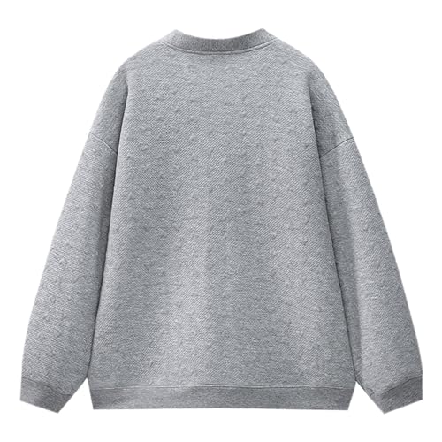 Pull classique d'hiver style ample contre le froid en maille boutonn&eacute;e - 3